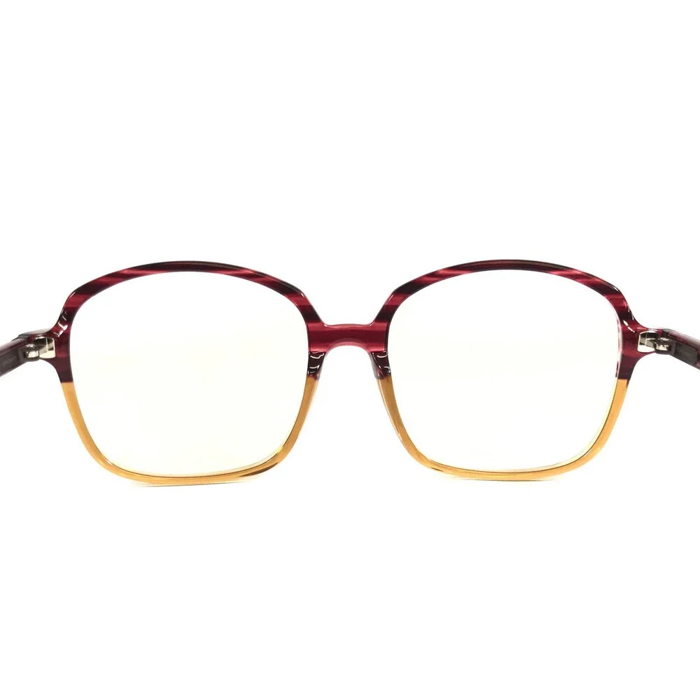Tom Davies Eyeglasses Frames TD750 Col. 2258 Striped Red Brown Horn 52-17-140